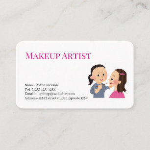 carte de visite modifiable des services de maquill