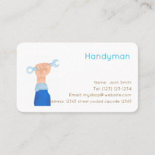carte de visite modifiable des services handiman