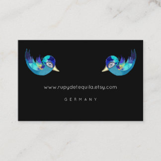 Carte De Visite Moineau Bébé Bleu
