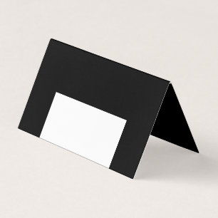 Carte De Visite moitié blanc noir moitié noir moitié noir blanc