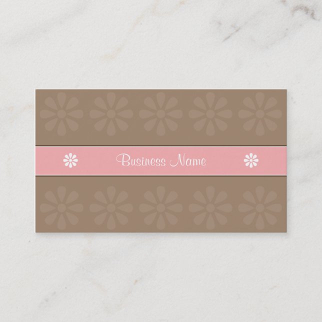 CARTE DE VISITE MOKA ROSE DE LA CONCEPTION 04 DE CRE8TIVE (Devant)