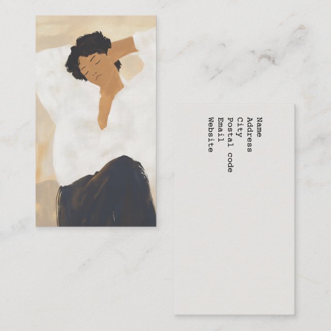 Carte De Visite Moment calme (Devant / Derrière)