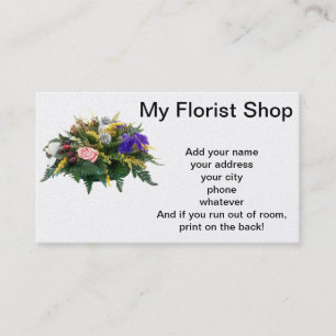 Carte De Visite Mon fleuriste