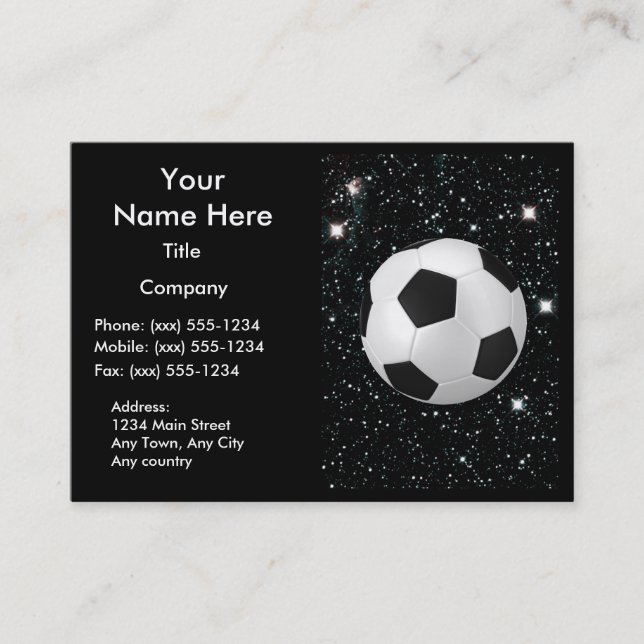 Carte De Visite MON MONDE : ~ du FOOTBALL (Devant)