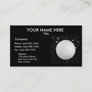Carte De Visite MON MONDE : GOLF (conception 2 pour le