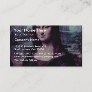 Carte De Visite Mona Lisa (La Giaconda) par Leonardo da Vinci (Bes