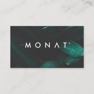 Carte De Visite Monat tropical foncé