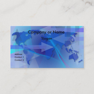 Carte de visite mondial de carte d'affaires