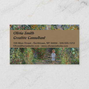 Carte De Visite Monet Garden Vetheuil Impressionim Peinture