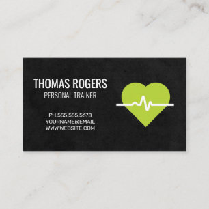 Carte De Visite Moniteur cardiaque   Formateur personnel   Fitness