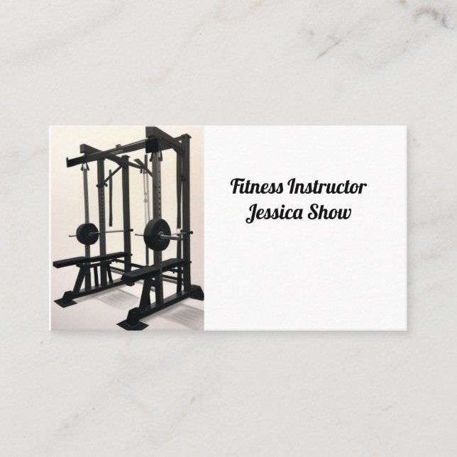 Carte De Visite Moniteur de fitness  (Devant)