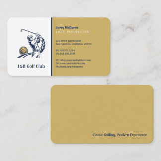 Carte De Visite Moniteur de Golf | Meilleurs Sports