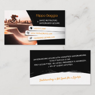 Carte De Visite Moniteur de skateboard | Sports actifs