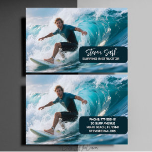 Carte De Visite Moniteur de surf