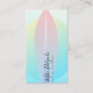 Carte De Visite Moniteur de Surf Planche de Surf Ombre Coucher de 