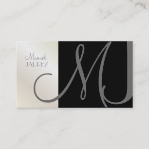 Carte De Visite MONOGRAM EN RETRO / DO-IT-YOURSELF couleurs