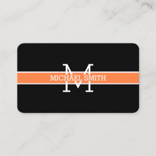 Carte De Visite Monogram Professional Mango Tango Ligne Horizontal