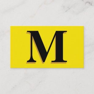 Carte De Visite Monogramme