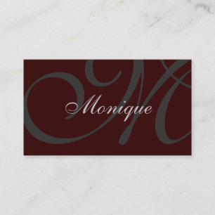 Carte De Visite Monogramme