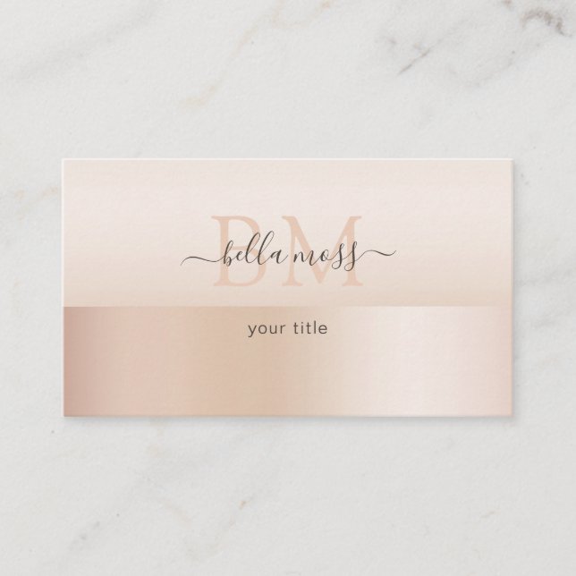 Carte De Visite monogramme (Devant)