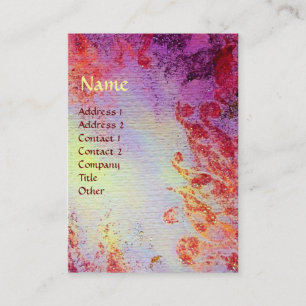 CARTE DE VISITE MONOGRAMME ABSTRAIT DES EAUX MAGIQUES D'OR