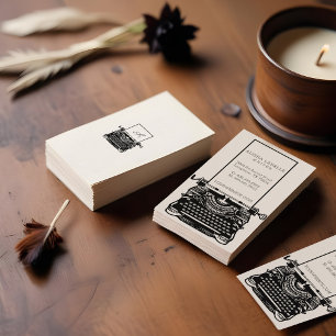 Carte De Visite Monogramme antique noir et blanc vintage de