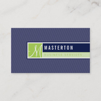 CARTE DE VISITE :: monogramme bloqué 6