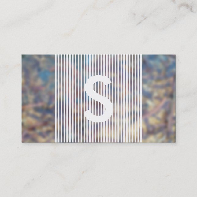Carte De Visite monogramme brouillé (Devant)