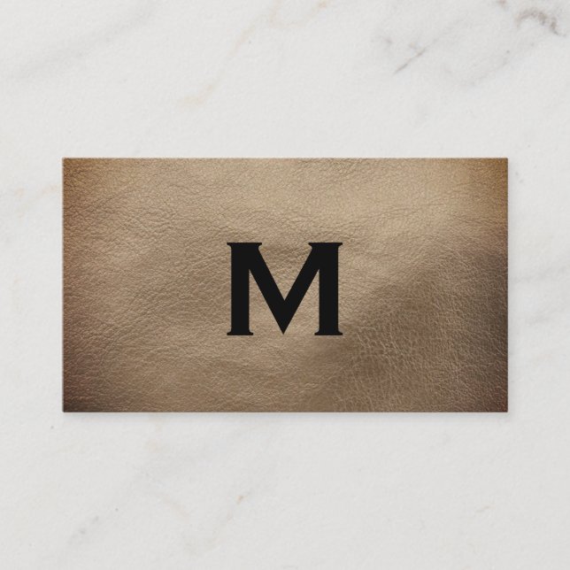 Carte De Visite Monogramme chic (Devant)