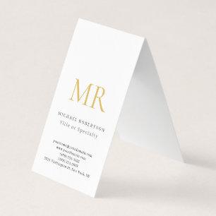 Carte De Visite Monogramme Classique Professionnel Minimaliste Sim