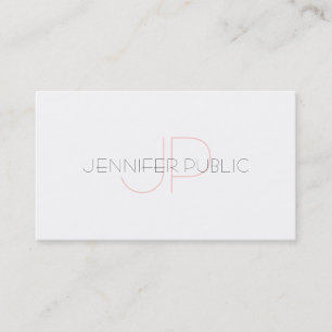 Carte De Visite Monogramme créatif Design épuré de luxe design ten