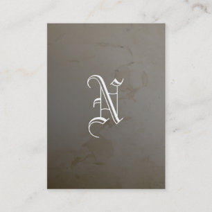 Carte De Visite Monogramme de chaux