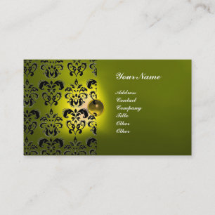 CARTE DE VISITE MONOGRAMME DE GEM DE DAMASK CLASSÉ