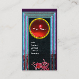 CARTE DE VISITE MONOGRAMME DE JEUX DE BERRIES MAGIQUES