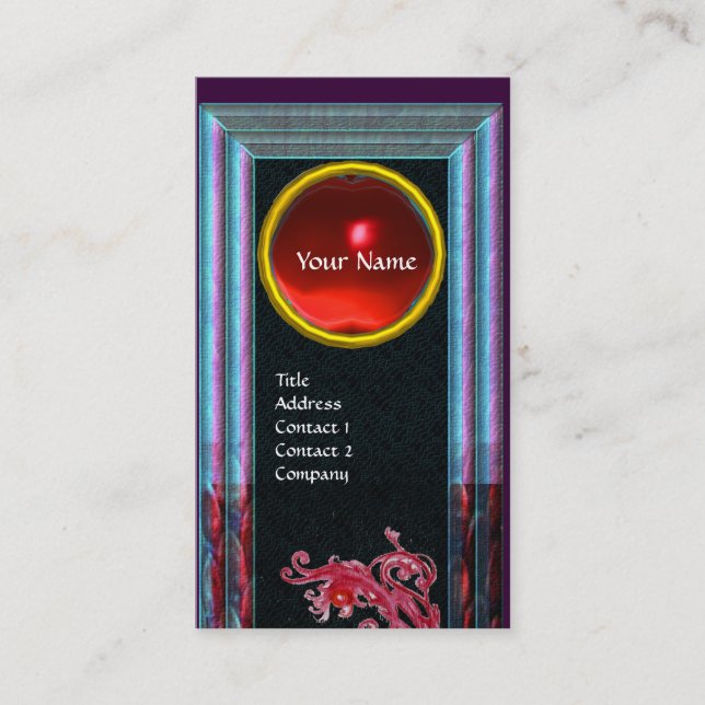 CARTE DE VISITE MONOGRAMME DE JEUX DE BERRIES MAGIQUES (Devant)