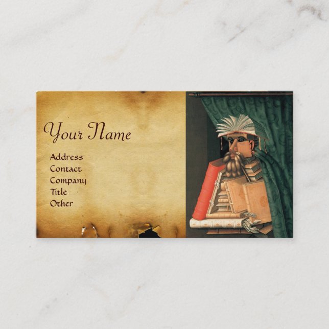 CARTE DE VISITE MONOGRAMME DE LA BIBLIOTHÈQUE (Devant)