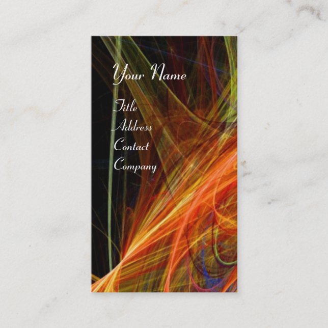 CARTE DE VISITE MONOGRAMME DE PHOTON CRAZE JAUNE (Devant)