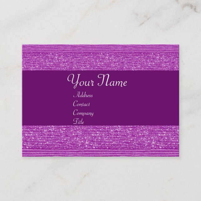 CARTE DE VISITE MONOGRAMME DE PURPLE MODE BEATS (Devant)