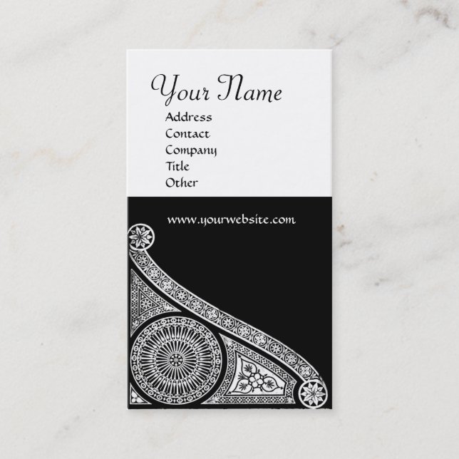 CARTE DE VISITE MONOGRAMME DE RENAISSANCE 3 (Devant)