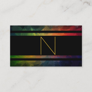 Carte De Visite Monogramme de style
