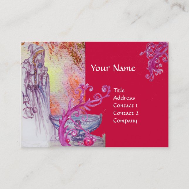 CARTE DE VISITE MONOGRAMME DE VIVIEN (Devant)