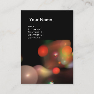 Carte De Visite MONOGRAMME DES BULLES QUANTUM Rouge vibre