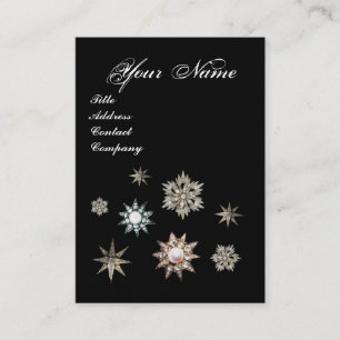 CARTE DE VISITE MONOGRAMME DES ÉTOILES DE DIAMOND