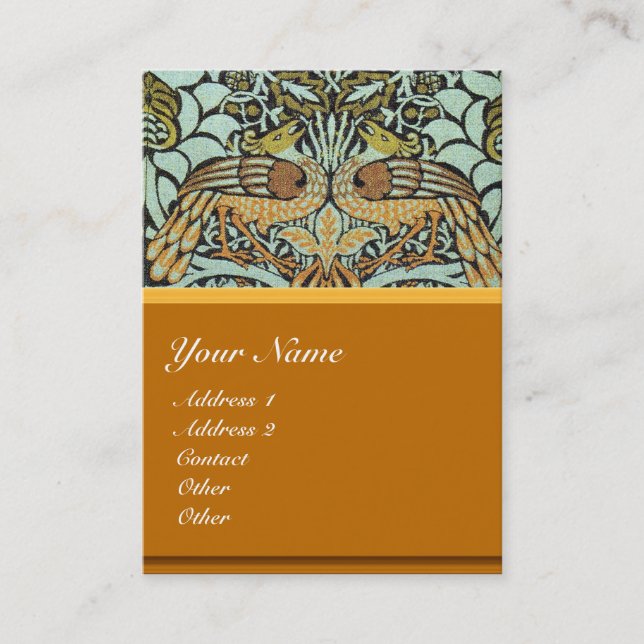 CARTE DE VISITE MONOGRAMME DES FLEURS, DES COQUES DE PAIX ET DES D (Devant)