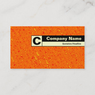 Carte De Visite Monogramme étiqueté Edge - Mer de marmelade