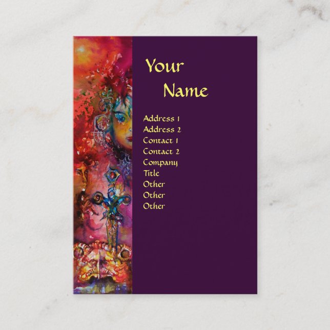 Carte De Visite MONogramme EXCALIBUR (Devant)