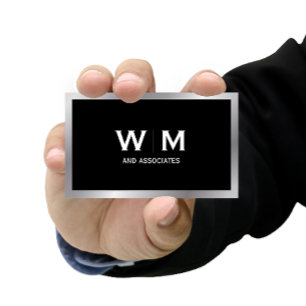 Carte De Visite Monogramme Exécutif