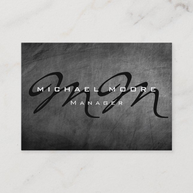 Carte de visite monogramme grassouillet tableau no (Devant)