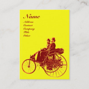 Carte De Visite MONOGRAMME jaune brun AUTO REPAIR AUTOMOGRAMME