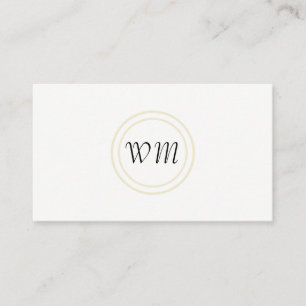 Carte De Visite Monogramme manuscrit / Rustique d'entreprise